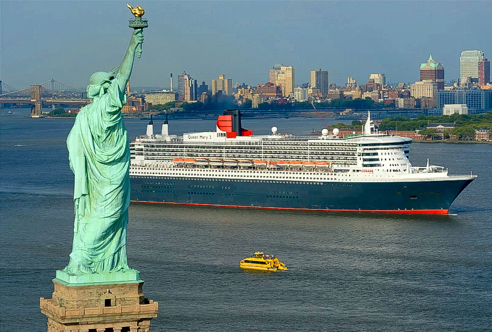 queen mary 2 new york harbor ny