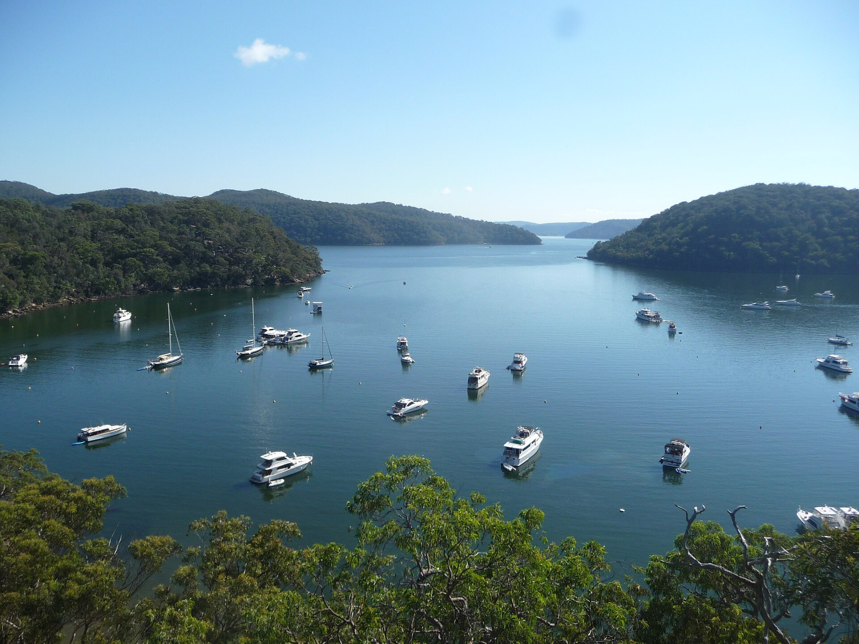 Punto panoramico sul mare nel Ku-ring-gai Chase National Park vicino a Sydney