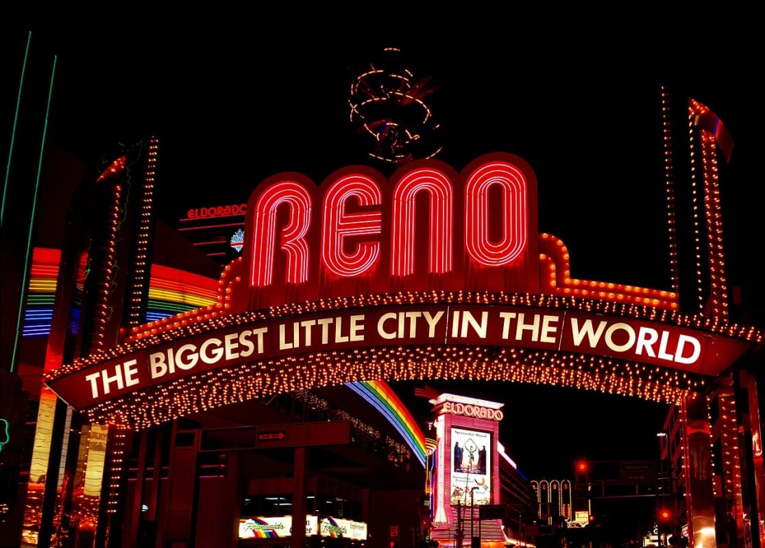 reno nevada citta urbano segno