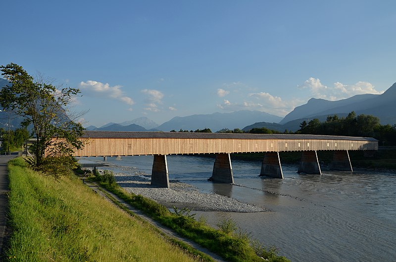 rheinbrucke sevelen vaduz panoramio