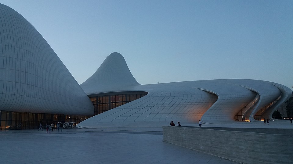 right wing of heydar aliyev center baku azerbaijan