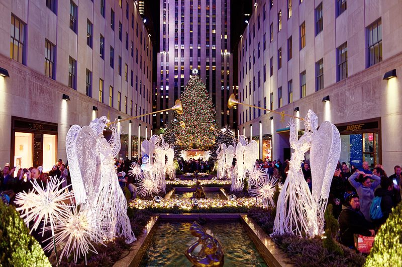 /foto/rockefeller center new york a natale