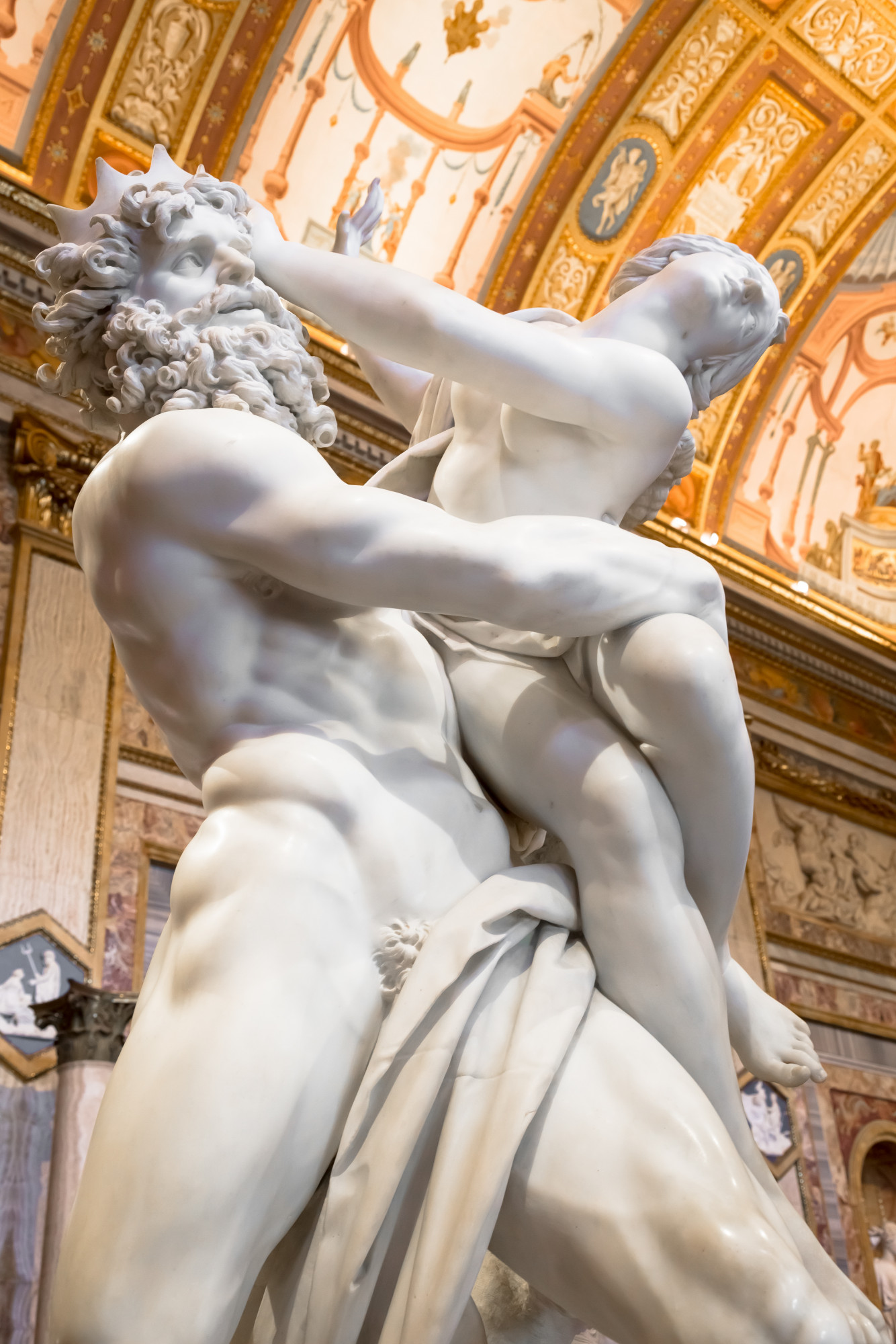 rome italy august 24 2018 gian lorenzo bernini masterpiece rape proserpina dated 1622