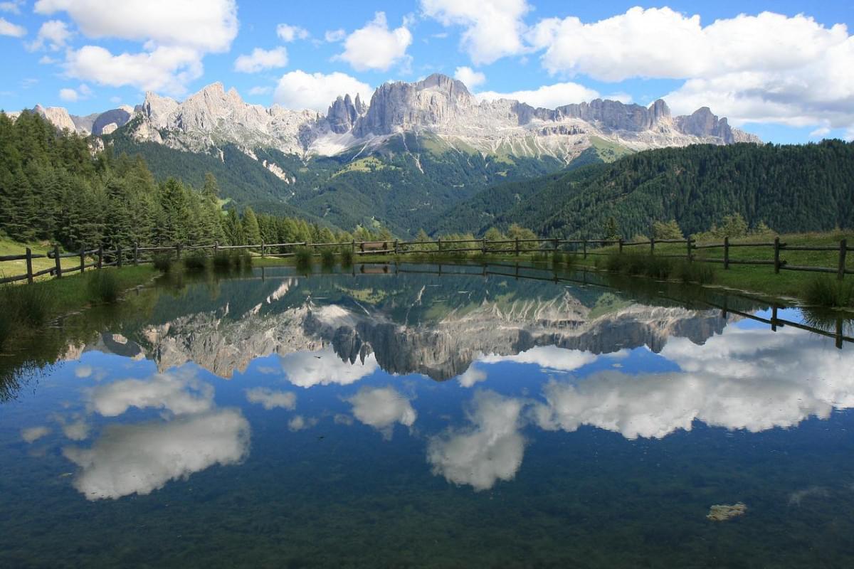 rosengarten dolomiten lago