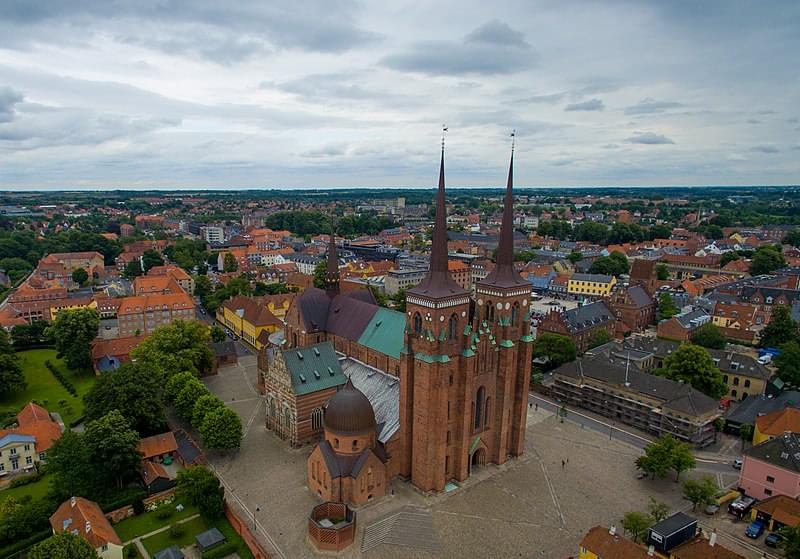 roskilde cathedral aerial