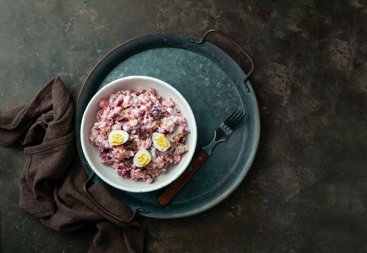 rosolli rosolje heringsalat finnish beetroot salad