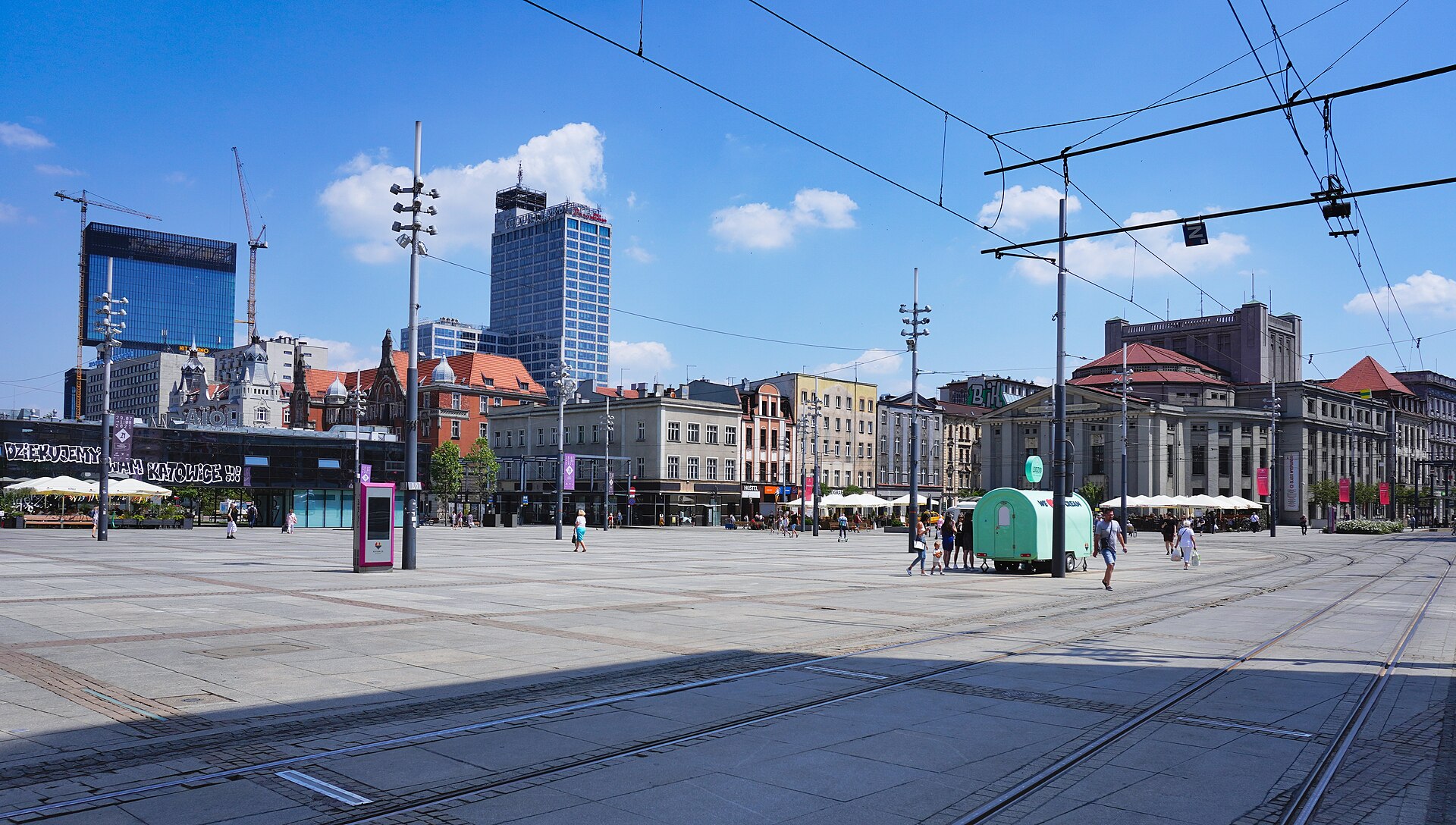 rynek widoknapołnocnywschod pol katowice
