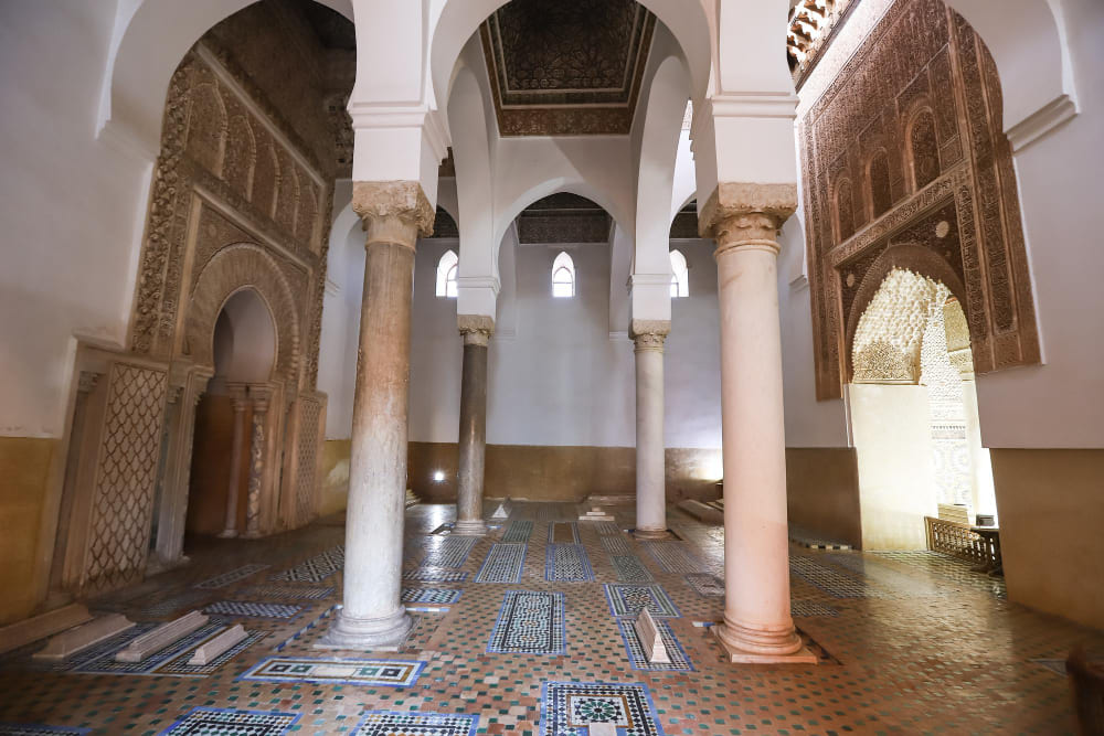 saadiens tombs marrakech morocco