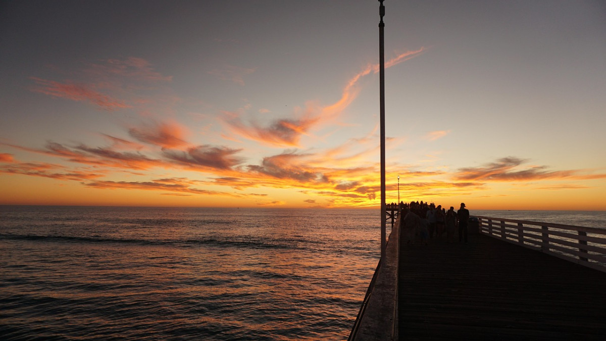 san diego oceano bagliore tramonto