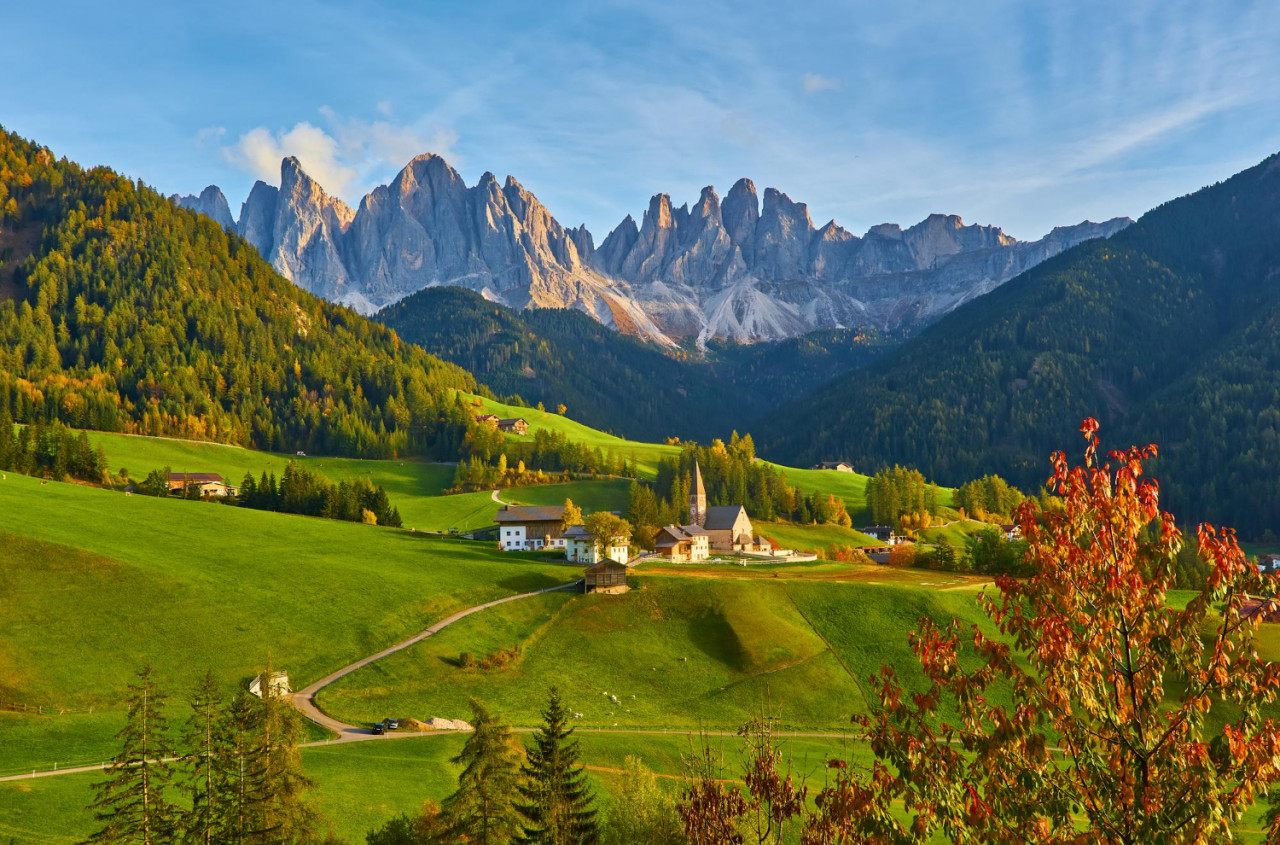 santa maddalena dolomites rangesouth tyrol