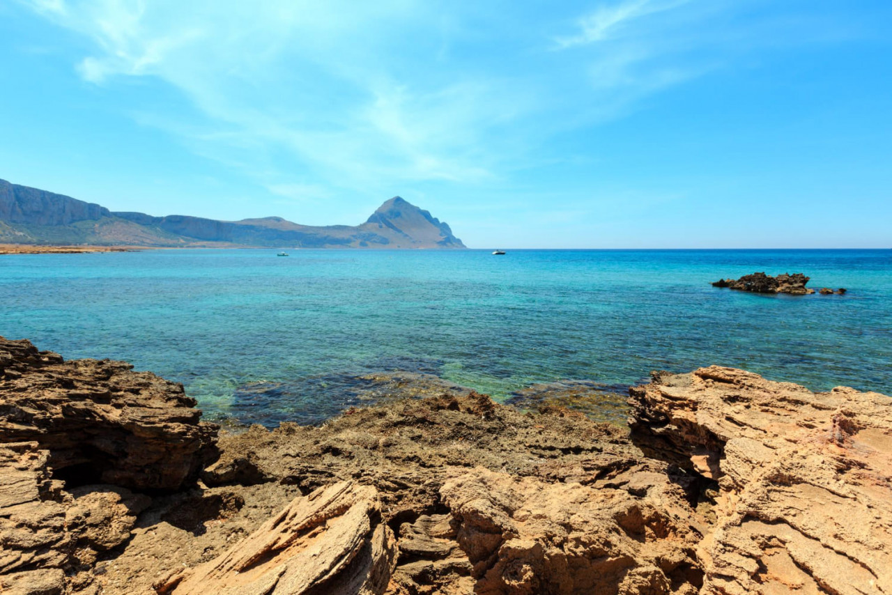 santa margherita beach macari sicily italy