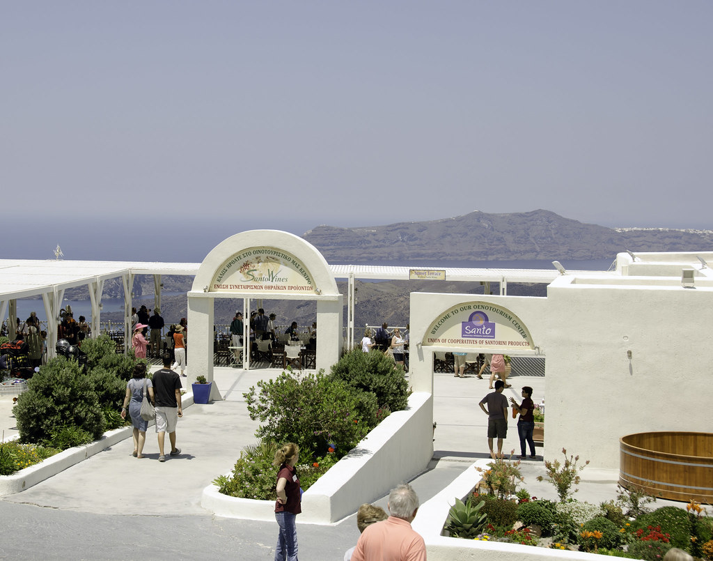 santorini santo wines tasting room