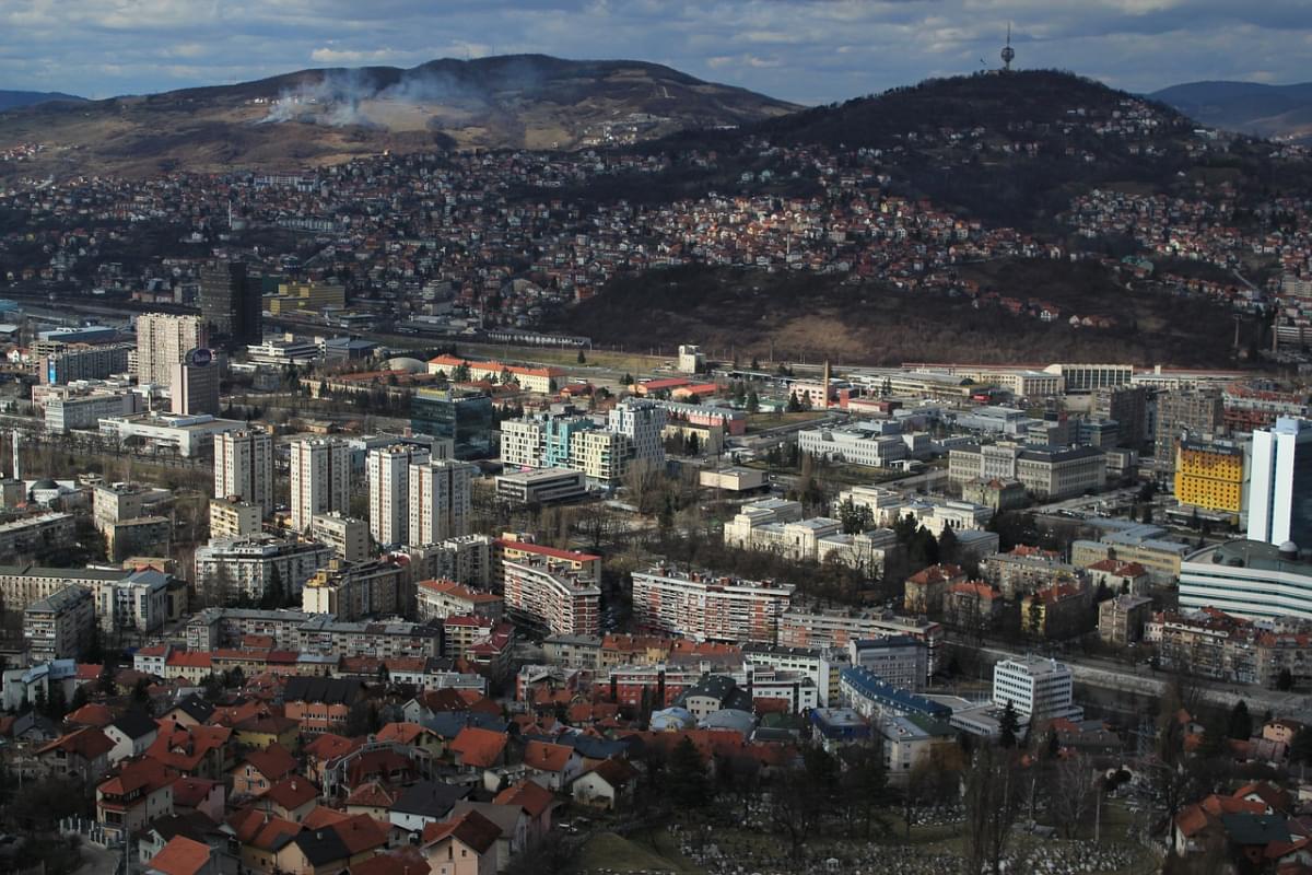 sarajevo panoramica urbano bosnia