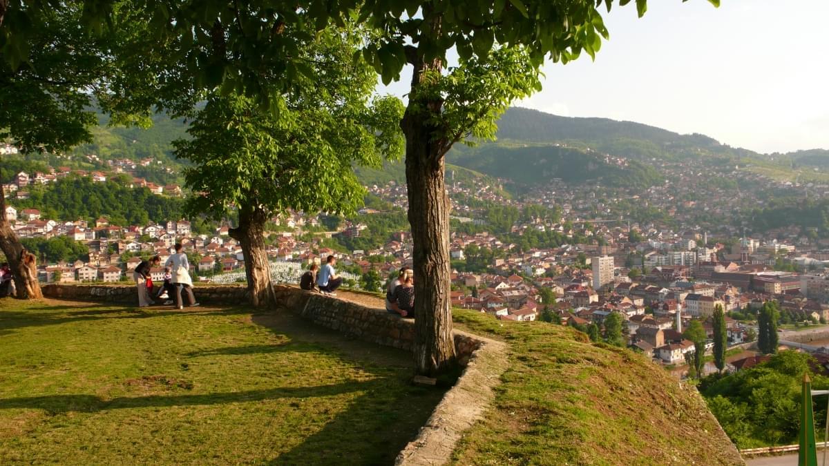 vista di sarajevo in primavera