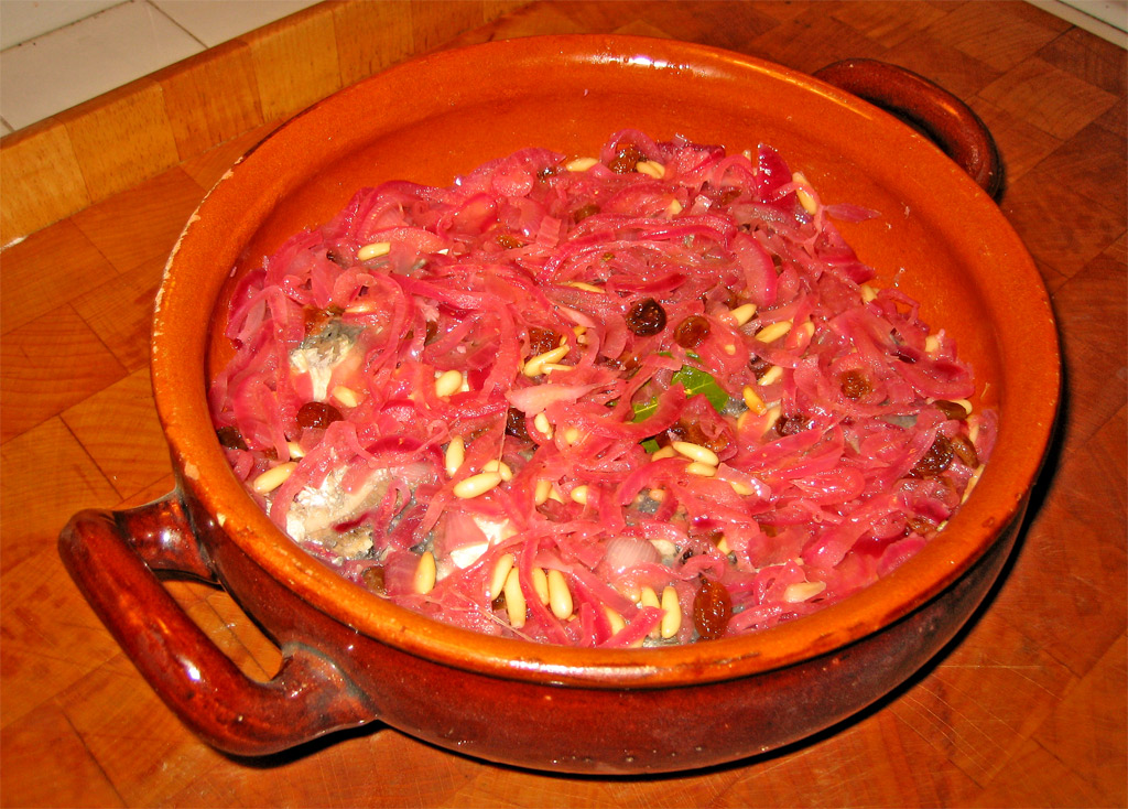 sarde in saor con cipolle rosse