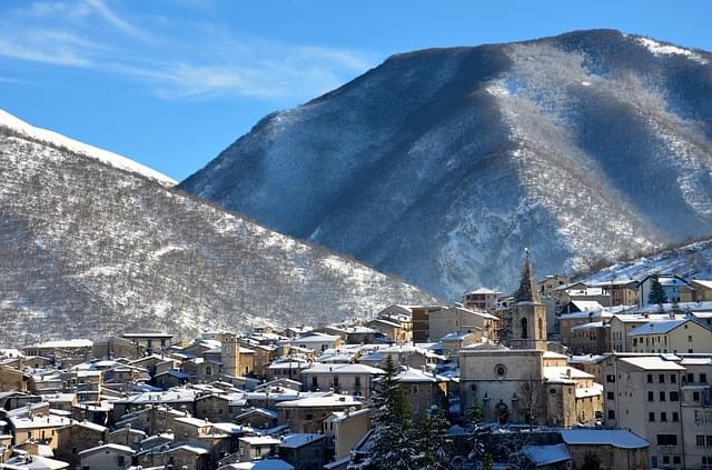 scanno abruzzo dall'alto