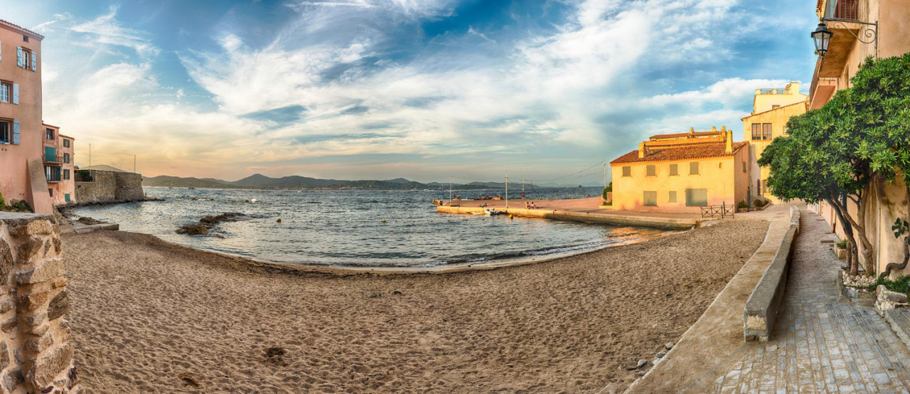 scenic la ponche beach sainttropez cote d azur france