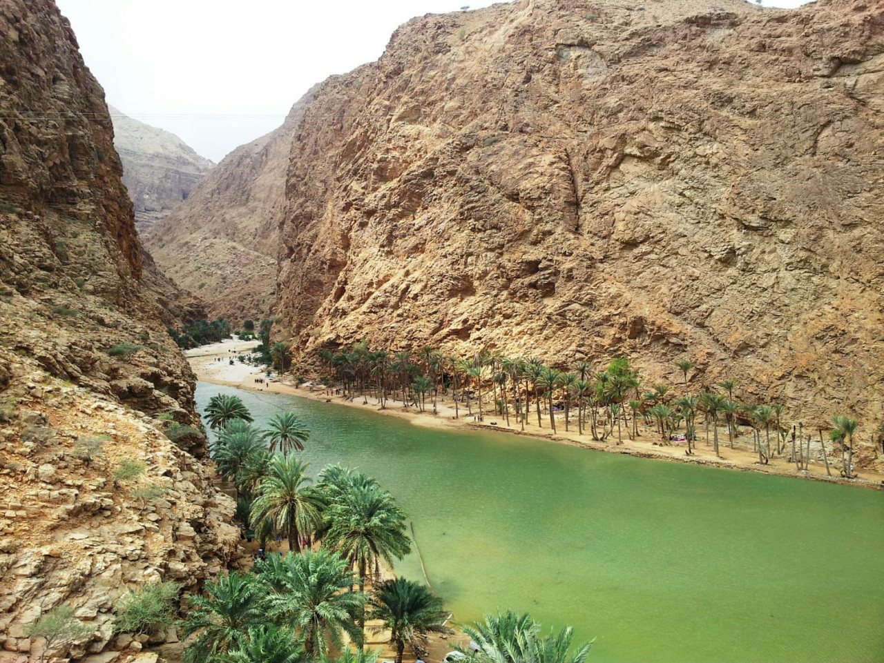 scenic view wadi shab