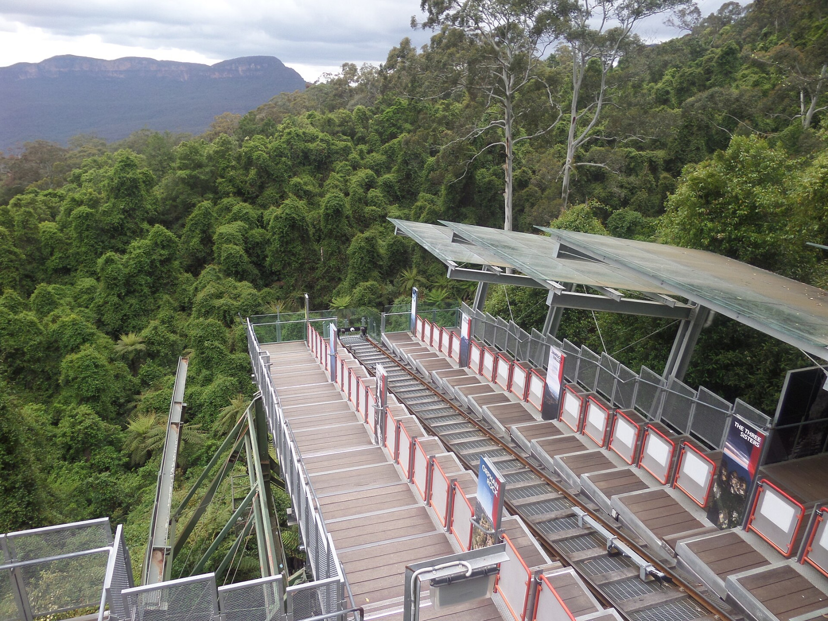 Passeggiata sulle passerelle sospese di Scenic World nelle Blue Mountains