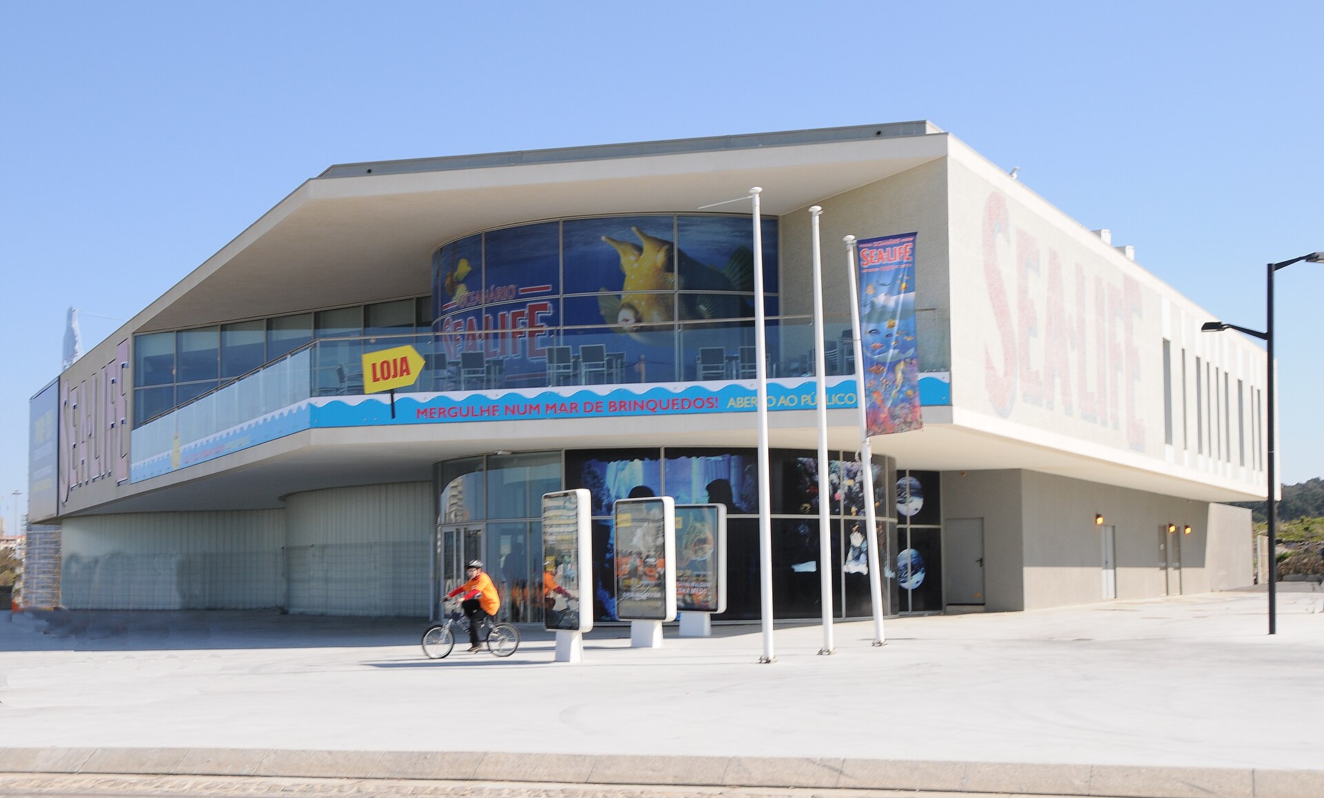 Vasca con pesci e razze al SEA Life Porto