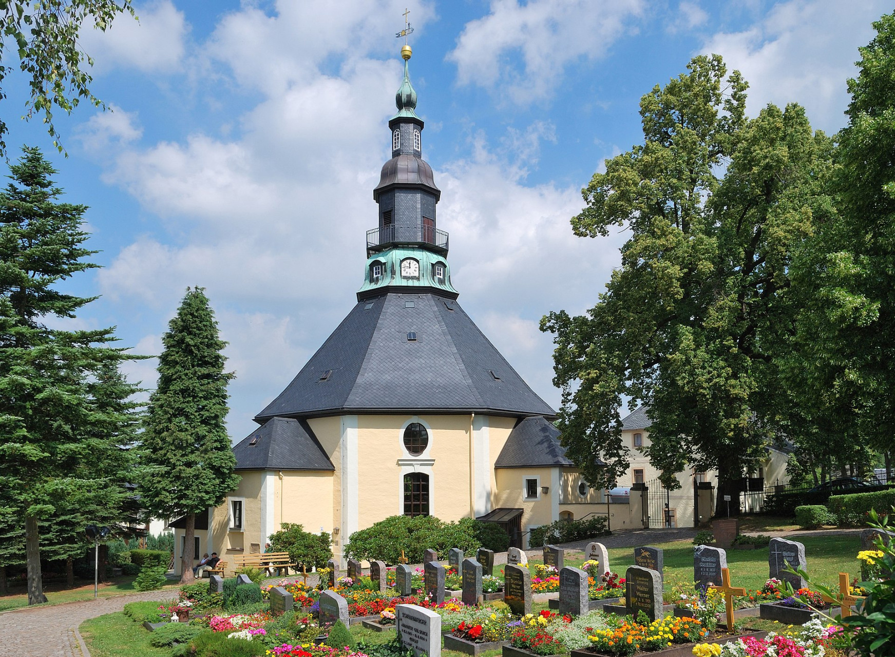 seiffen kirche und friedhof