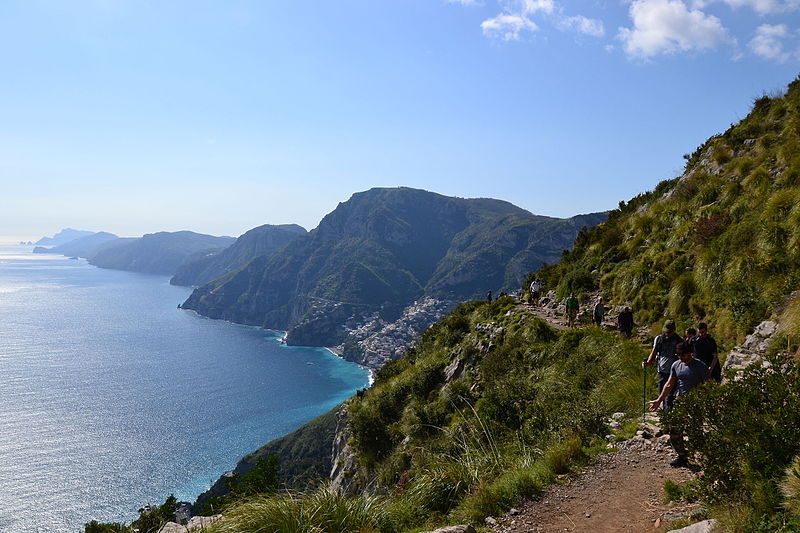 sentiero degli dei vista