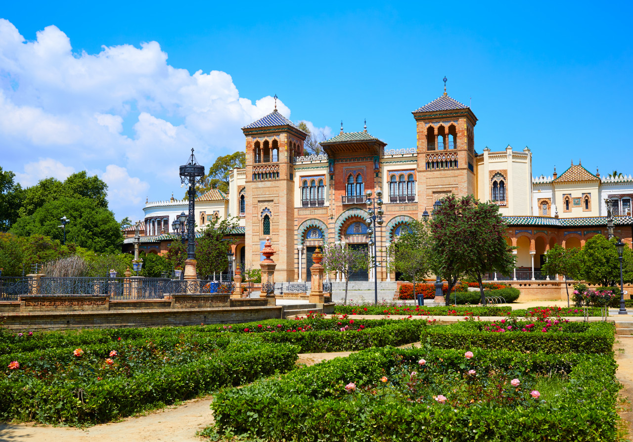 seville maria luisa park gardens spain