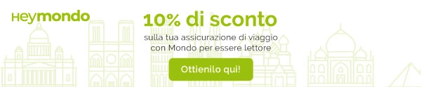 Sconto del 10% sulla assicurazione di viaggio