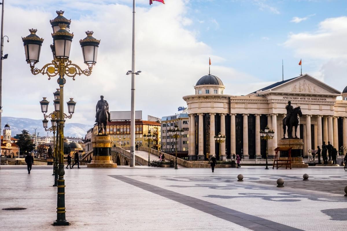 skopje centro storico macedonia