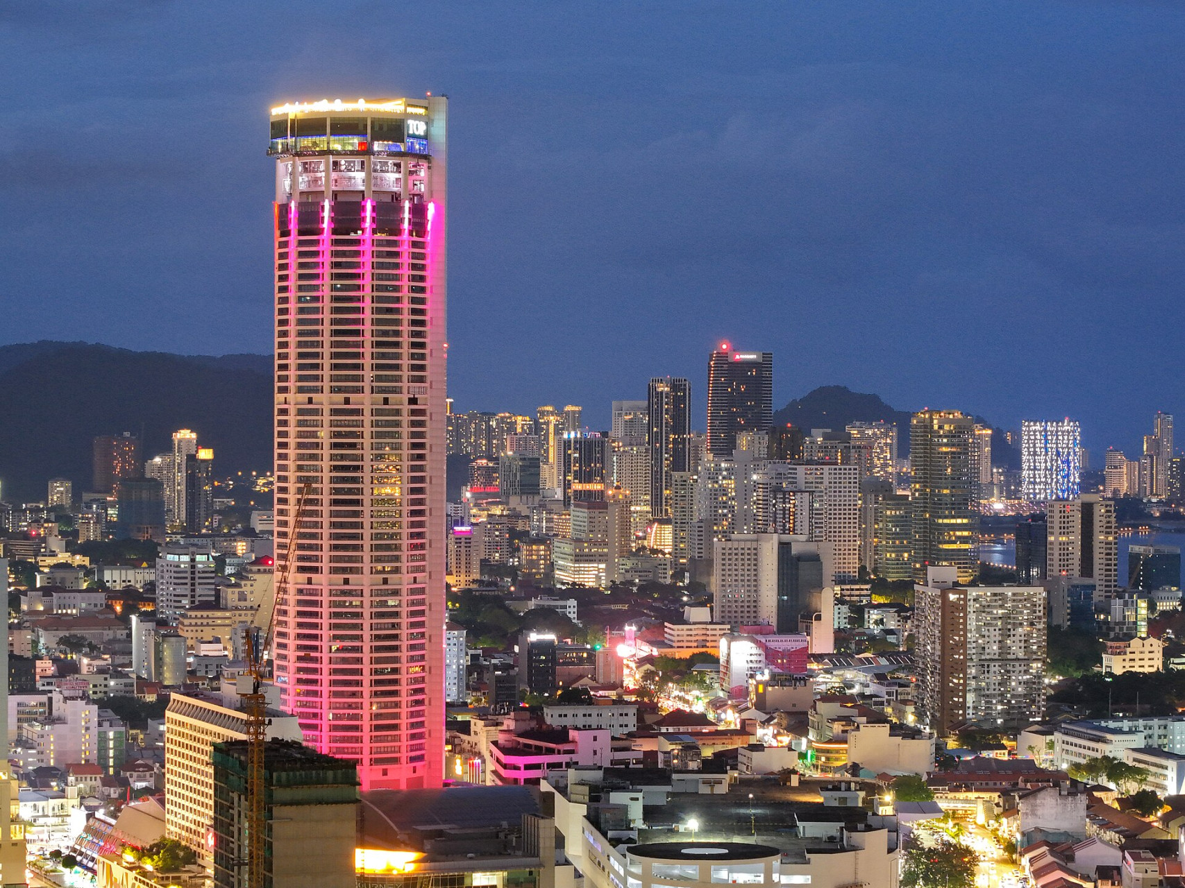 skyline of george town penang at night november 2024 23 9