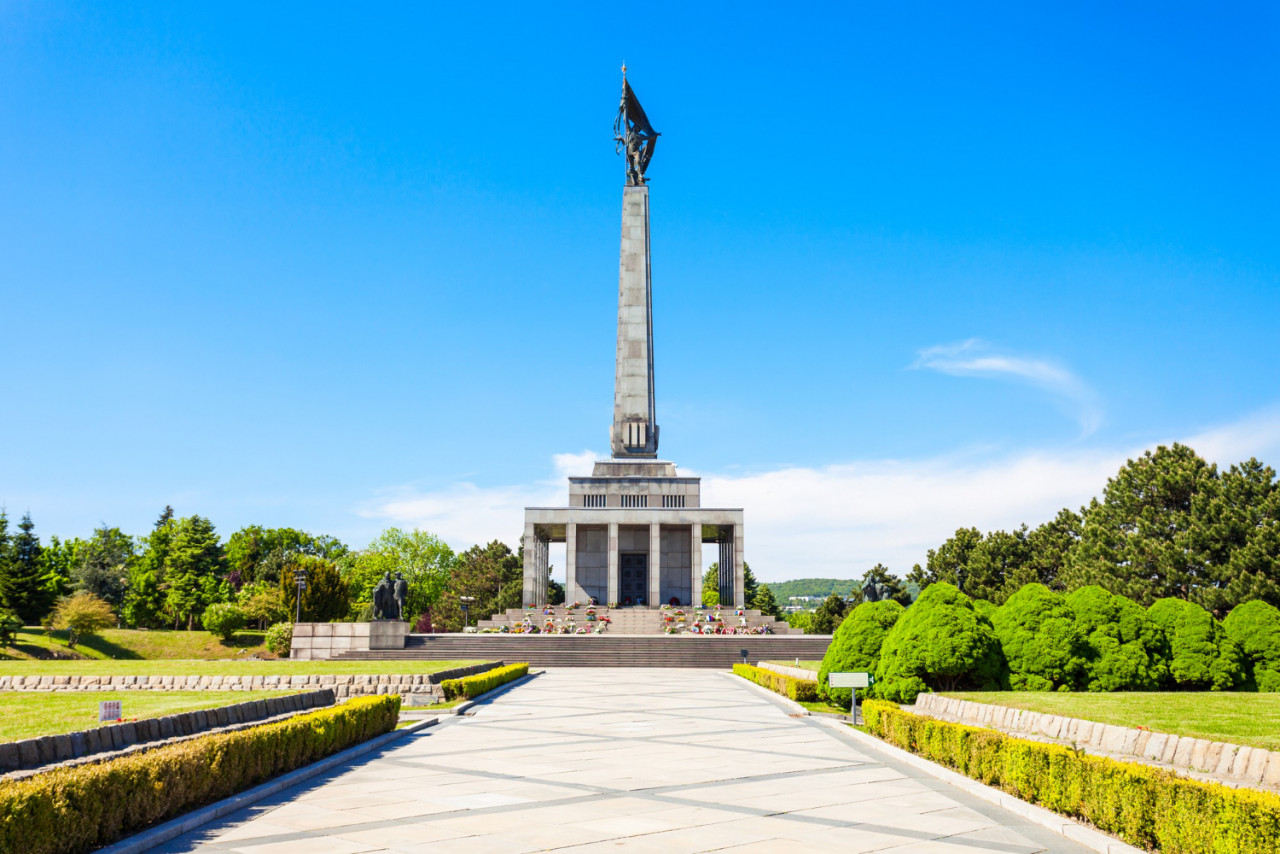 slavin war memorial is a monument and military cemetery in bratislava slovakia its dedicated to soviet army soldiers in world war ii