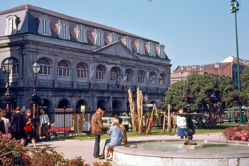 slide of jackson square new orleans 1970
