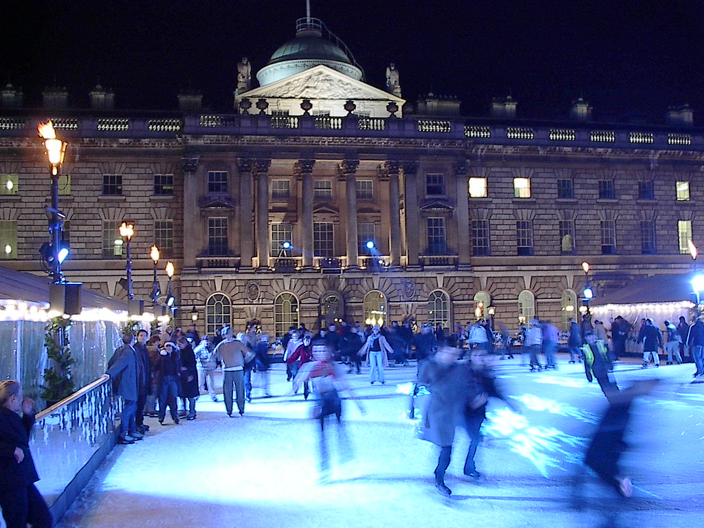 Pista di pattinaggio Somerset House, attività Natale Londra