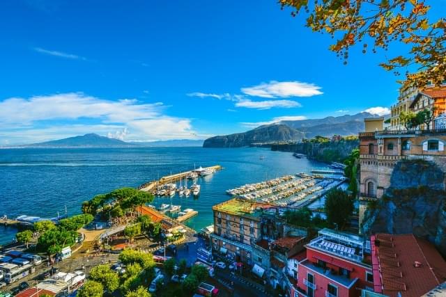 sorrento ed amalfi panoramica dall'alto