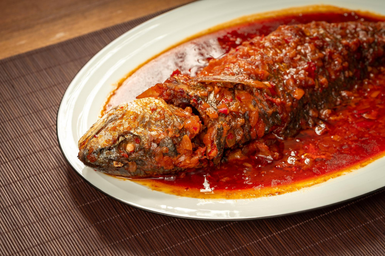 special home cooked dried pomfret
