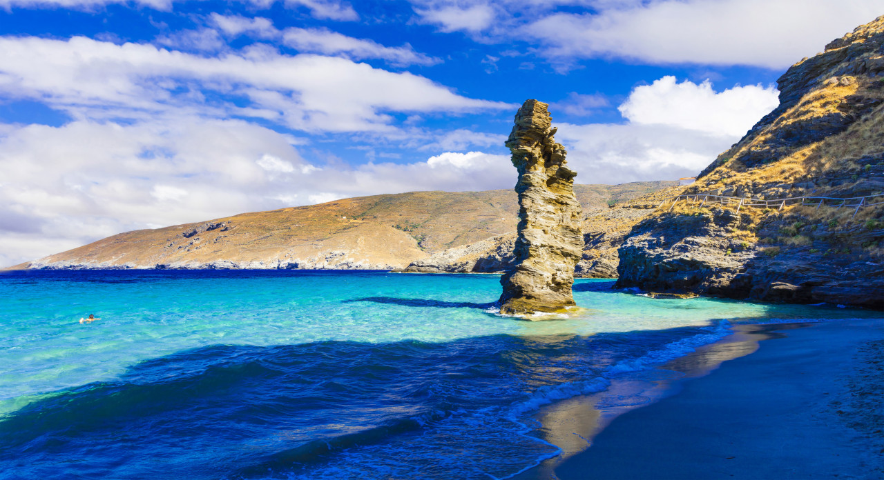 spiagge piu belle della serie grecia tis grias a pidima isola di andros cicladi