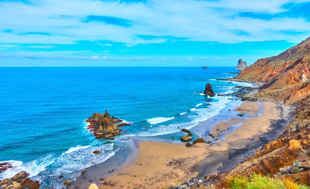 spiaggia benijo playa benijo nel nord di tenerife canarie