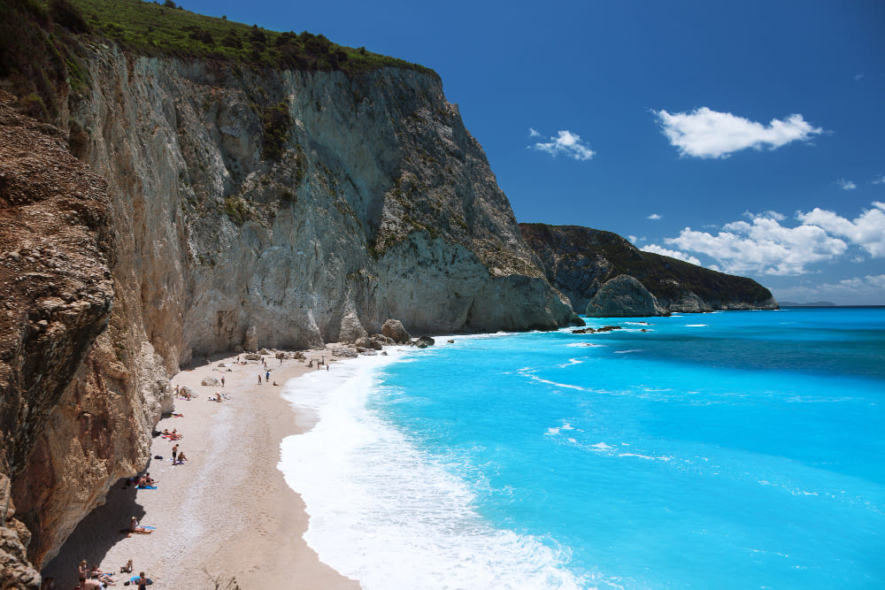 spiaggia di porto katsiki lefkada grecia