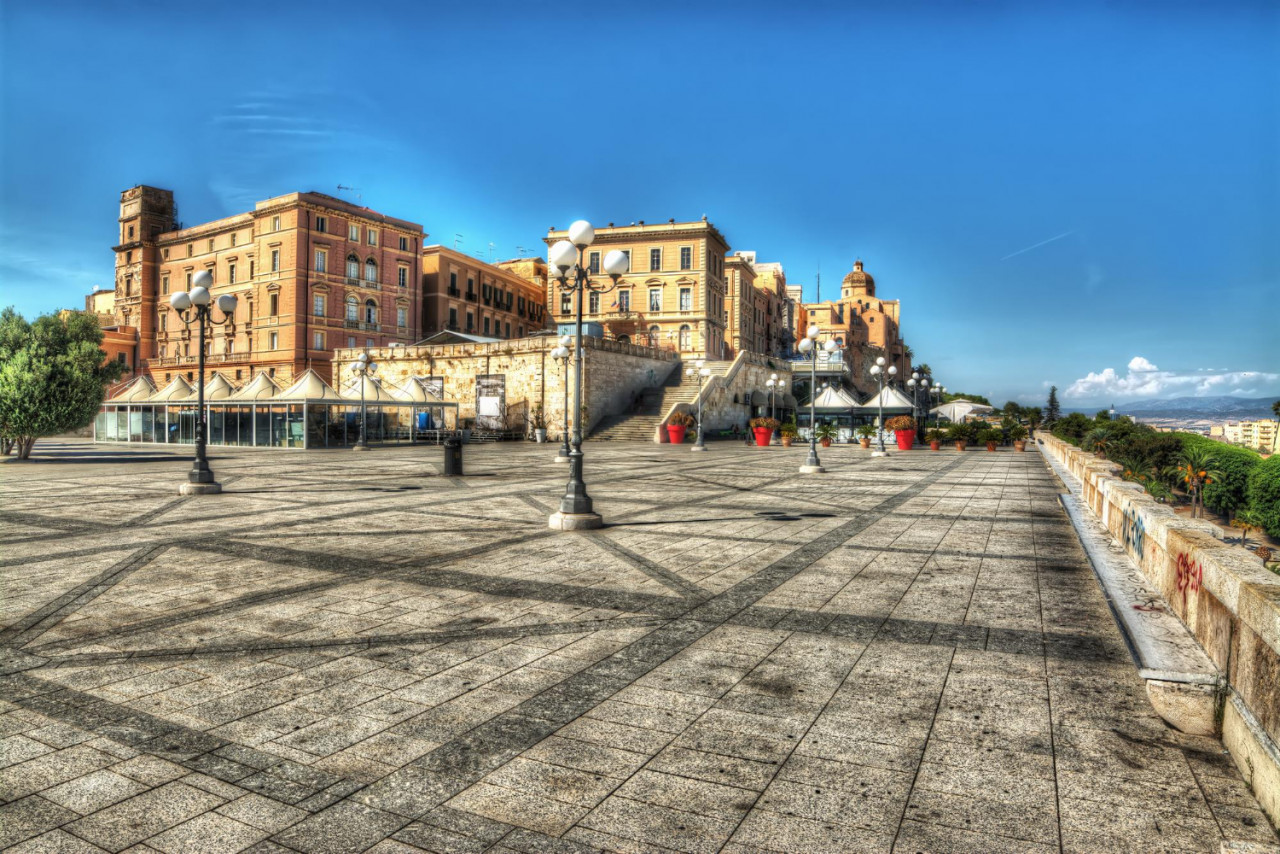 square saint remy bastion cagliari processed hdr tone mapping effect