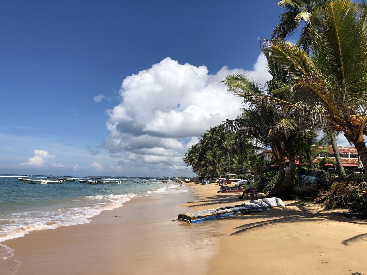 sri lanka hikkaduwa strand meer