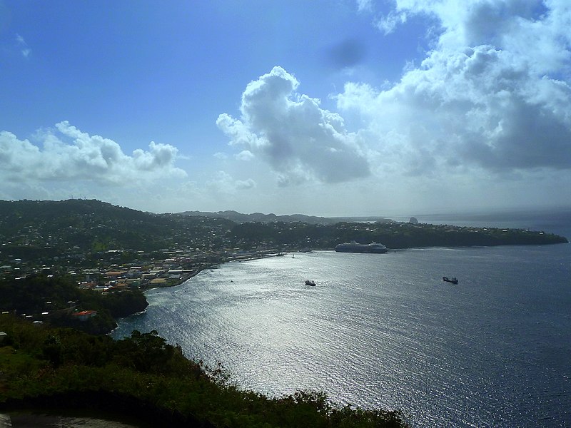 st vincent karibik kingstown looking southeast from fort charlotte panoramio