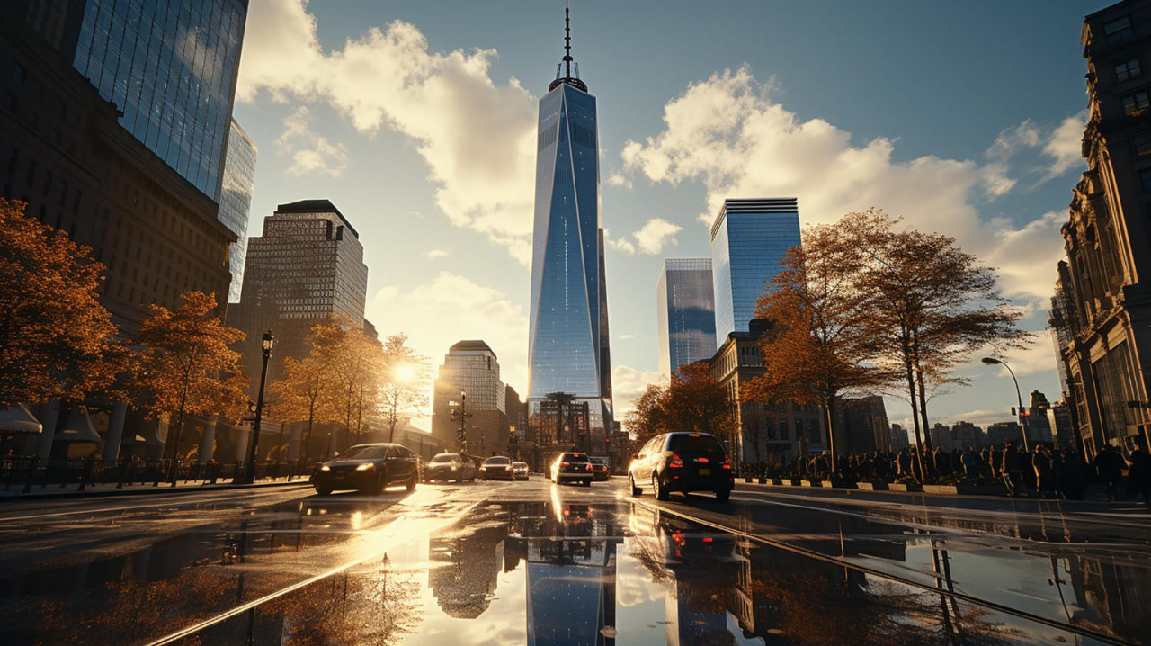 stati uniti new york new york city 10 marzo 2016 inquadratura dal basso del one world trade center