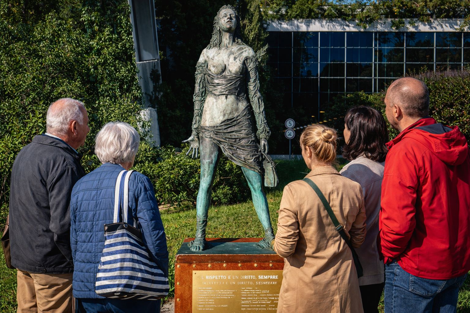 statua violata ancona