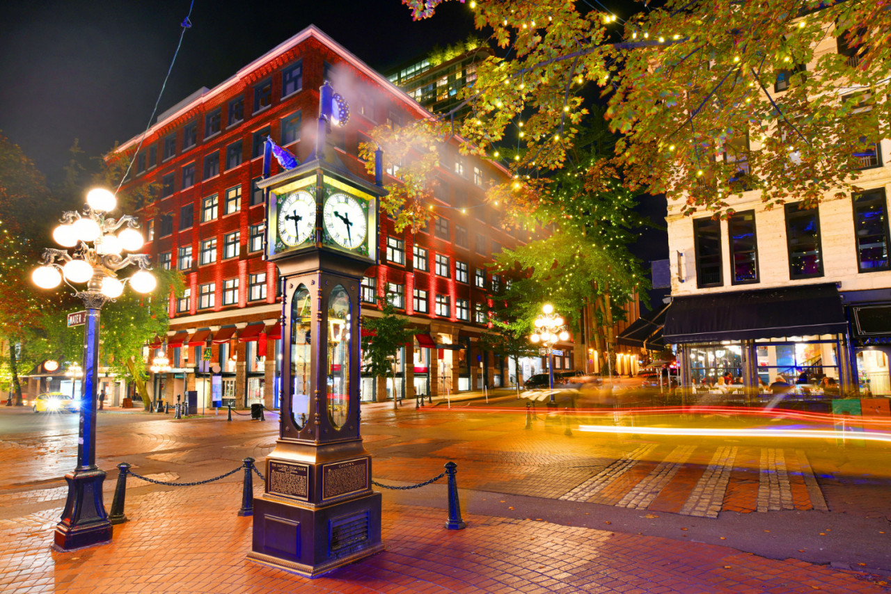 steam clock gastown vancouver british columbia canada