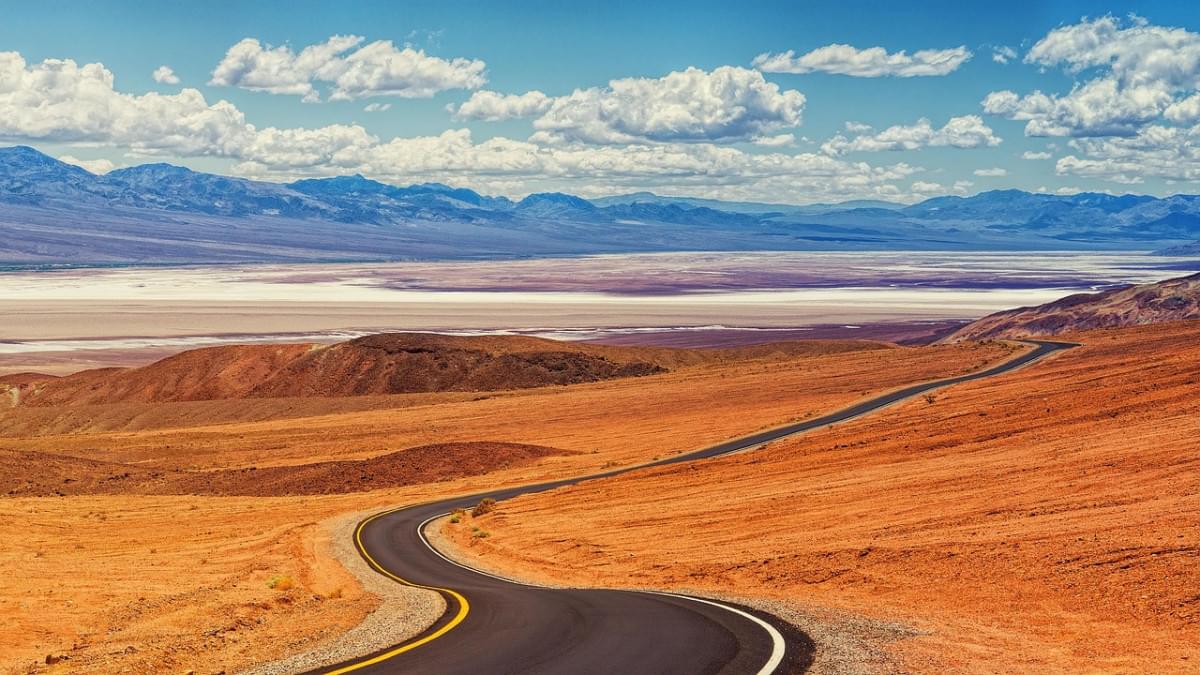 strada valle della morte deserto 1