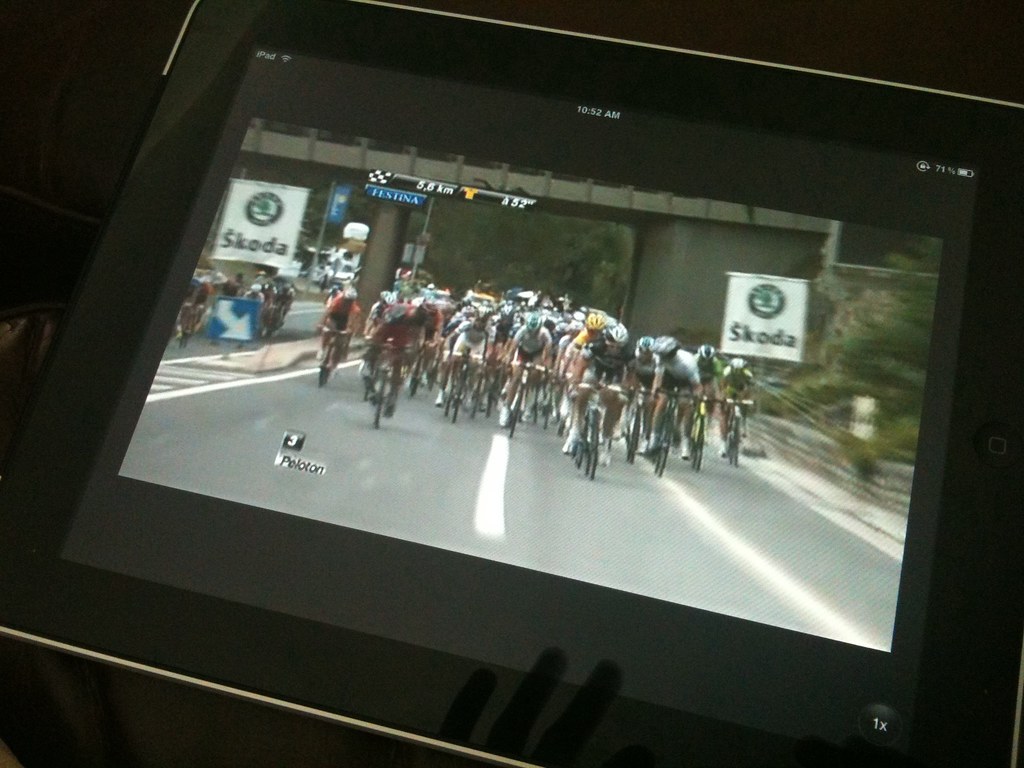 streaming the tour on the ipad