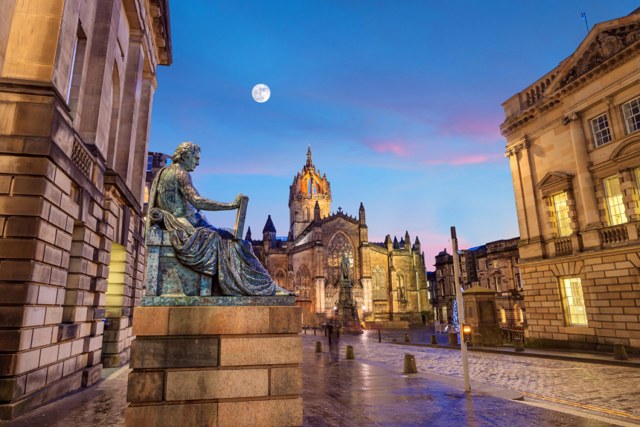 street view historic royal mile edinburgh scotland