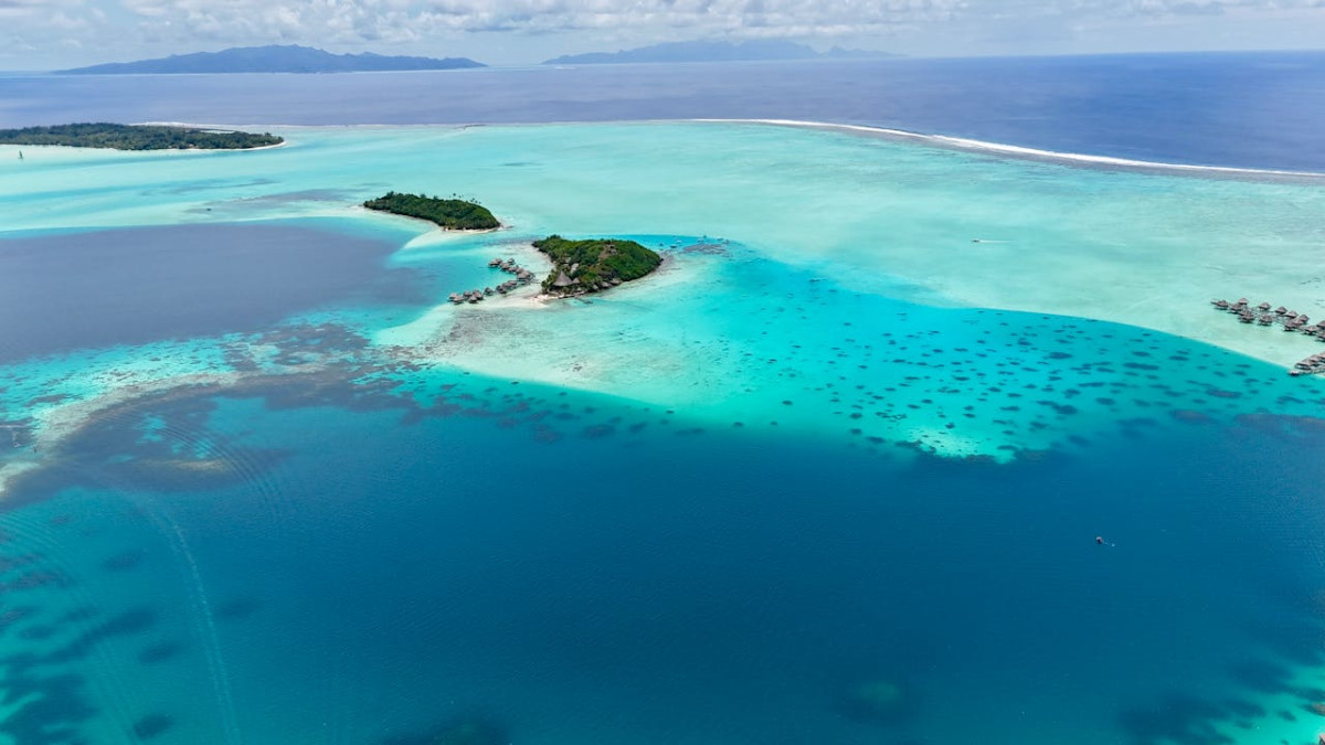 stunning aerial view of bora bora lagoon 1