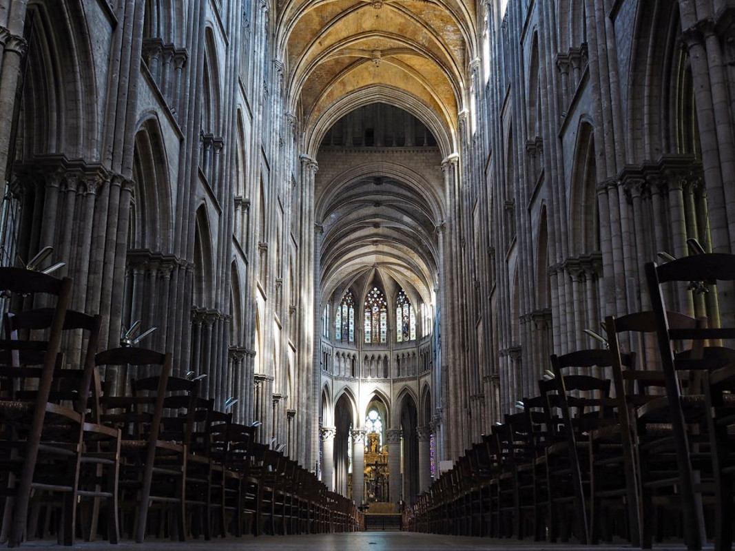 stunning gothic architecture of rouen cathedral