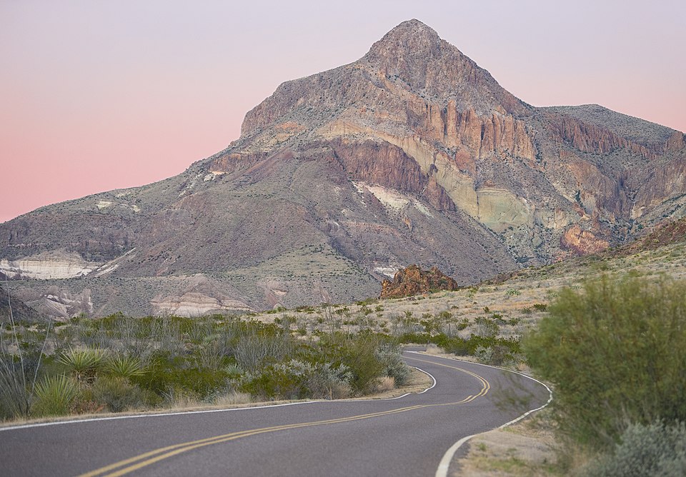 sunset at big bend national park